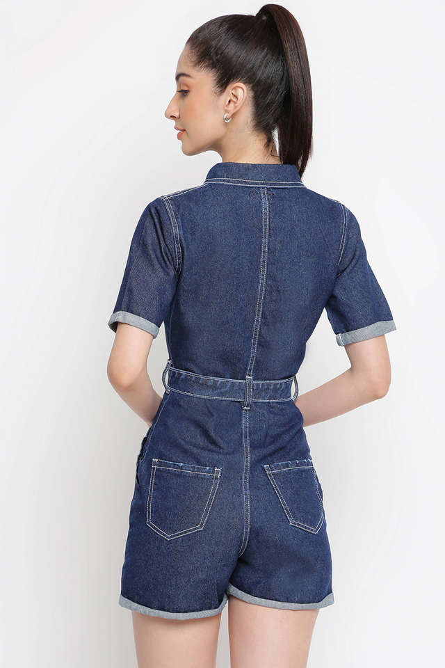 Belle Denim Jumpsuit | GUESS Factory