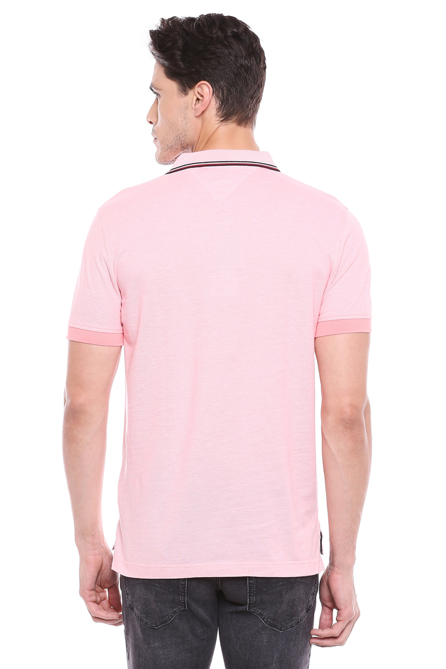 Tommy hilfiger cheap pink polo shirt